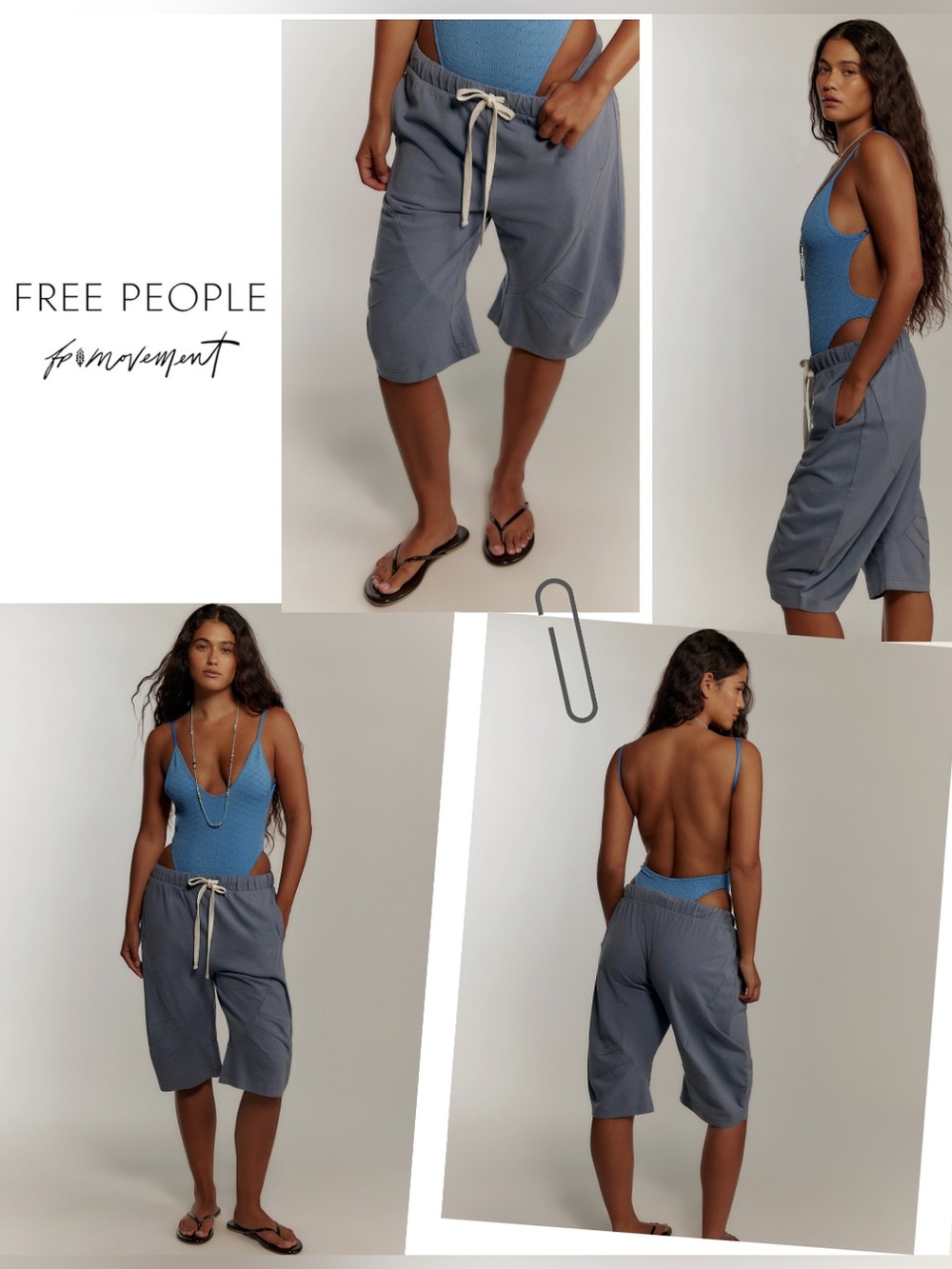 Free People free-est Max Shorts – Soft Jersey Longline Harem Shorts. Size XS-TP